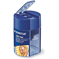 Los mejores  - STAEDTLER Noris 512002 - Sacapuntas doble con tapa- Azul- Round Design